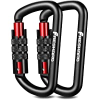 Mosquetón de bloqueo de 7-62 cm- peso de 1224 kg- mosquetón de aluminio resistente- para hamacas- columpio de yoga…